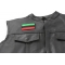 African Flag Patch | Embroidered Patches African Flag Patch - 3x2 inch. Embroidered Iron on Patch shown on leather vest