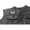  shown on leather vest