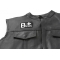 B POSITIVE Blood ID Patch B POSITIVE Blood Type Patch, Iron on Patch, Embroidered shown on leather vest