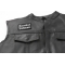 Combat Veteran Patch In Old English, Military Vet Patches shown on leather vest