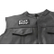 Fat Boy Patch | Embroidered Patches Fat Boy Patch, Biker Sayings shown on leather vest