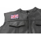 Fit It or Fuck Off British Flag Patch - Iron on Patch - 3x2.6 inch shown on leather vest