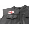 Flag Of England Patch Flag of England Patch - 3x2 inch. Embroidered Iron on Patch shown on leather vest