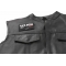  shown on leather vest
