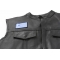 Greek Flag Patch Greek Flag Patch - 3x2 inch. Embroidered Iron on Patch shown on leather vest