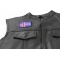 Iceland Flag Patch Iceland Flag Patch - Iron on Patch - 3x2 inch shown on leather vest