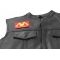 I'm Loving It Patch | Embroidered Patches I'm Loving It Patch - 3.5x2 inch. Embroidered Iron on Patch shown on leather vest