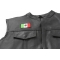 Mexico Flag 2.5 Inch Patch Mexico Flag 2.5 Inch Patch - 2.5x1.5 inch. Embroidered Iron on Patch shown on leather vest