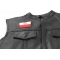 Poland Flag Patch Poland Flag Patch - 3x2 inch. Embroidered Iron on Patch shown on leather vest