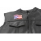 Puerto Rico Flag Patch | Embroidered Patches Puerto Rico Flag Patch - 3x2.5 inch. Embroidered Iron on Patch shown on leather vest