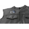 Say No To Bullying Blue Ribbon Patch | Embroidered Patches Say No To Bullying Blue Ribbon Patch - 2.75x2 inch. Embroidered Iron on Patch shown on leather vest