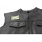 Subdued Green Confederate Flag Patch  shown on leather vest
