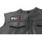 To All Our Troops I Thank You Patch | US Military Veteran Patches To All Our Troops I Thank You Patch - 3.5x2 inch. Embroidered Iron on Patch shown on leather vest