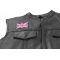 United Kingdom Flag Patch United Kingdom Flag Patch - 3x2 inch shown on leather vest