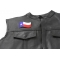 Waving Texas Flag Patch | Embroidered Patches Waving Texas Flag Patch, Flag Patches shown on leather vest
