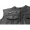 Edmonton City Patch - Iron on Patch - 4x1.75 inch shown on leather vest