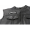 Nebraska Patch - 4x1.75 inch shown on leather vest