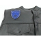  shown on leather vest
