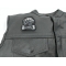 Pug Life Patch | Embroidered Patches Pug Life Patch - 3x2.5 inch. Embroidered Iron on Patch shown on leather vest
