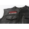  shown on leather vest
