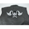  shown on leather vest