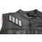 Reflective Stripes 6 inch Patch Reflective Stripes 6 inch Patch - by Ivamis Trading - 6x1.8 inch - Embroidered Iron on Patch shown on leather vest