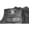 Blessed are The Peacemakers Knight Patch - 3.5x3.75 inch. Embroidered Iron on Patch shown on leather vest