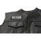 Honor The Two Who Died For You JESUS and American Soldier Patch, Patriotic Patches, Iron on Quotes and Sayings for Hats shown on leather vest