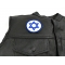 Jewish Star Patch | Embroidered Patches Jewish Star Patch - 3x3 inch. Embroidered Iron on Patch shown on leather vest