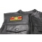  shown on leather vest