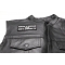 Make a Bridge and Get Over It Patch, Funny Saying Patches shown on leather vest