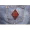 100 Percent Biker Patch | Embroidered Patches 100 Percent Biker Patch shown on jeans
