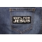 100 Percent For Jesus Patch 100 Percent For Jesus Christian Patch shown on jeans