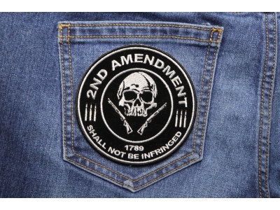 2nd Amendment Skull 1789 Small Patch | US Military Veteran Patches