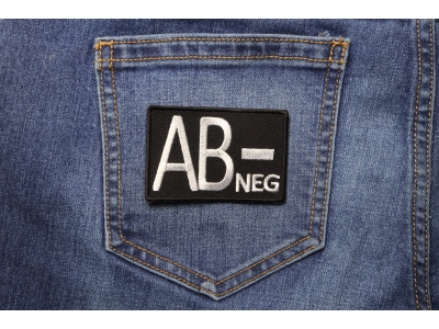 AB NEGATIVE Blood ID Patch