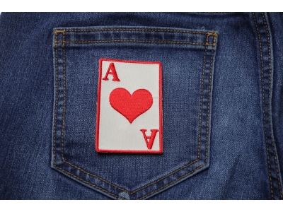 Ace Of Hearts Patch | Embroidered Patches
