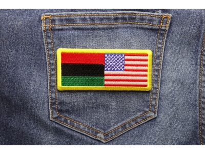 African American Flag Patch | Embroidered Patches