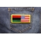 African American Flag Patch | Embroidered Patches African American Flag Patch shown on jeans