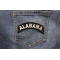 Alabama Patch Alabama Patch Iron on State Rocker shown on jeans