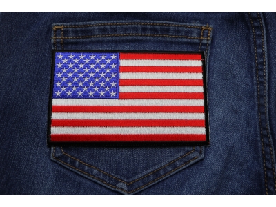American Flag Patch with Black Borders American Flag Patch with Black Borders