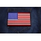 American Flag Patch with Black Borders American Flag Patch with Black Borders shown on jeans