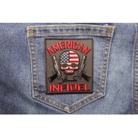 American Infidel Patch With Skull | US Military Veteran Patches American Infidel Patch With Skull | US Military Veteran Patches