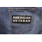 American Veteran Patch American Veteran Patch shown on jeans