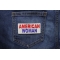 American Woman Patch | Embroidered Patches American Woman Patch shown on jeans