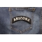 Arizona Patch Arizona Patch Iron on State Rocker shown on jeans