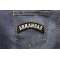 Arkansas Patch Arkansas Patch Iron on State Rocker shown on jeans