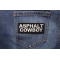 Asphalt Cowboy Biker Patch Asphalt Cowboy Patch shown on jeans