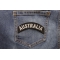 Australia Small Rocker Patch Australia Small Rocker Patch shown on jeans