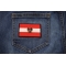 Austrian Flag Patch Austrian Flag Patch shown on jeans