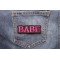 Babe Patch | Embroidered Patches Babe Patch shown on jeans